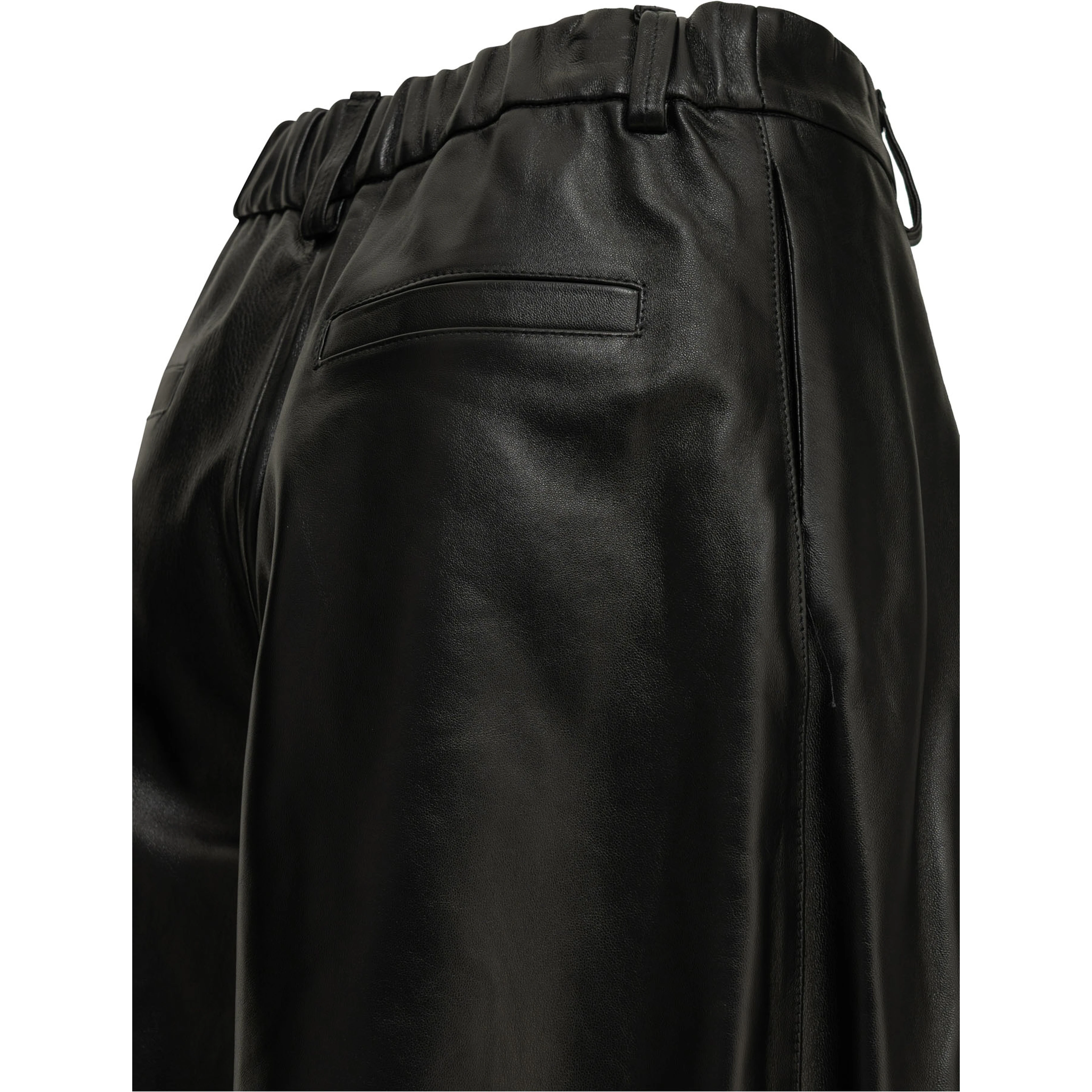 Formal leather shorts