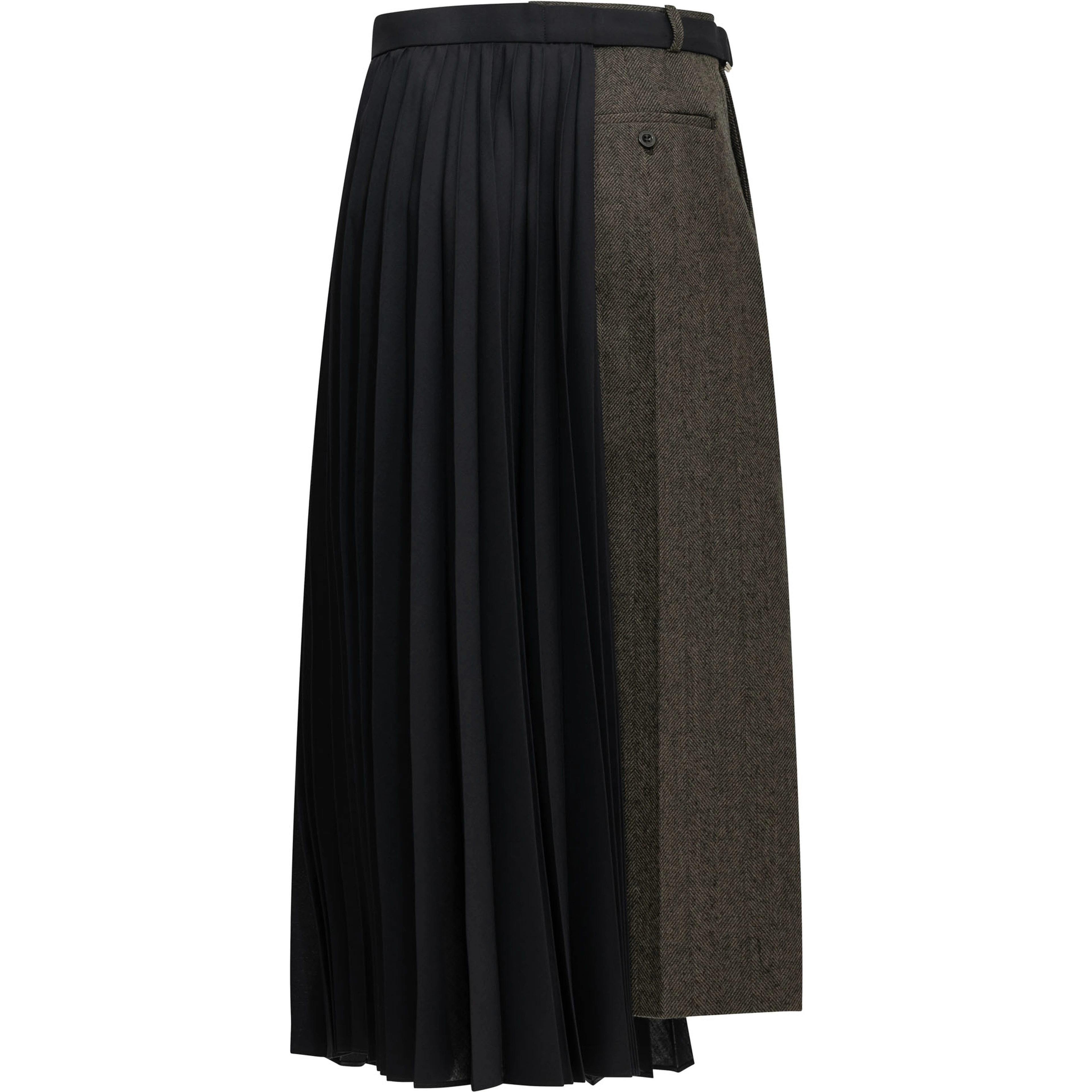 "Pleated" Midi Skirt