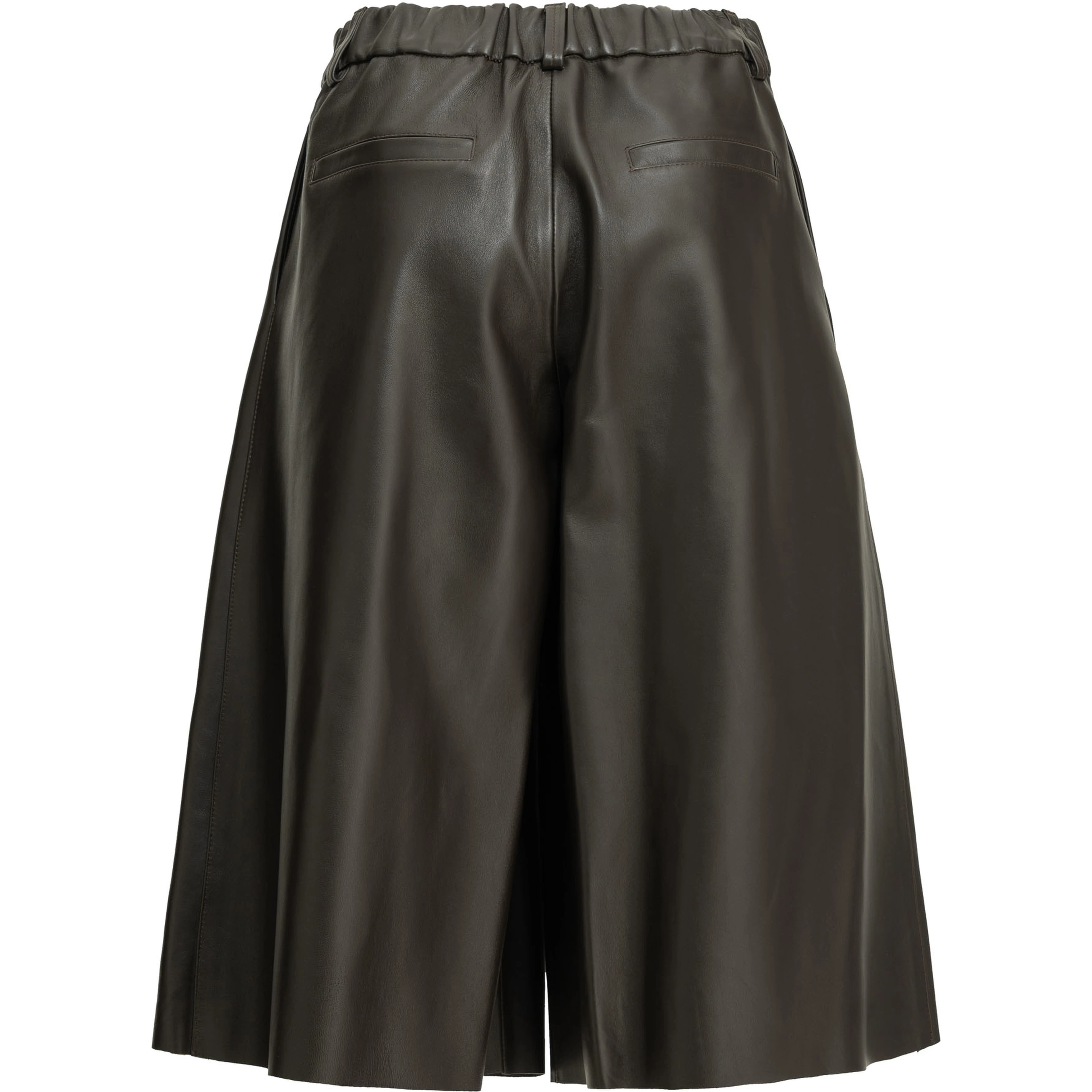 Formal leather shorts