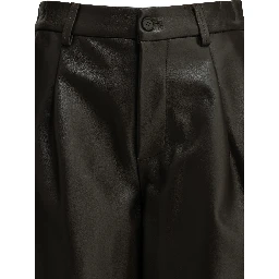 Formal leather shorts