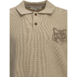 "Fox Head" Polo Sweater
