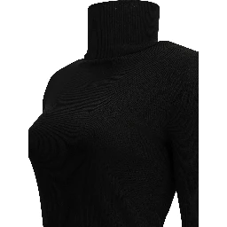 Wool jersey turtleneck sweater
