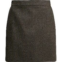 Wool miniskirt
