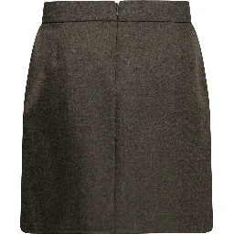 Wool miniskirt