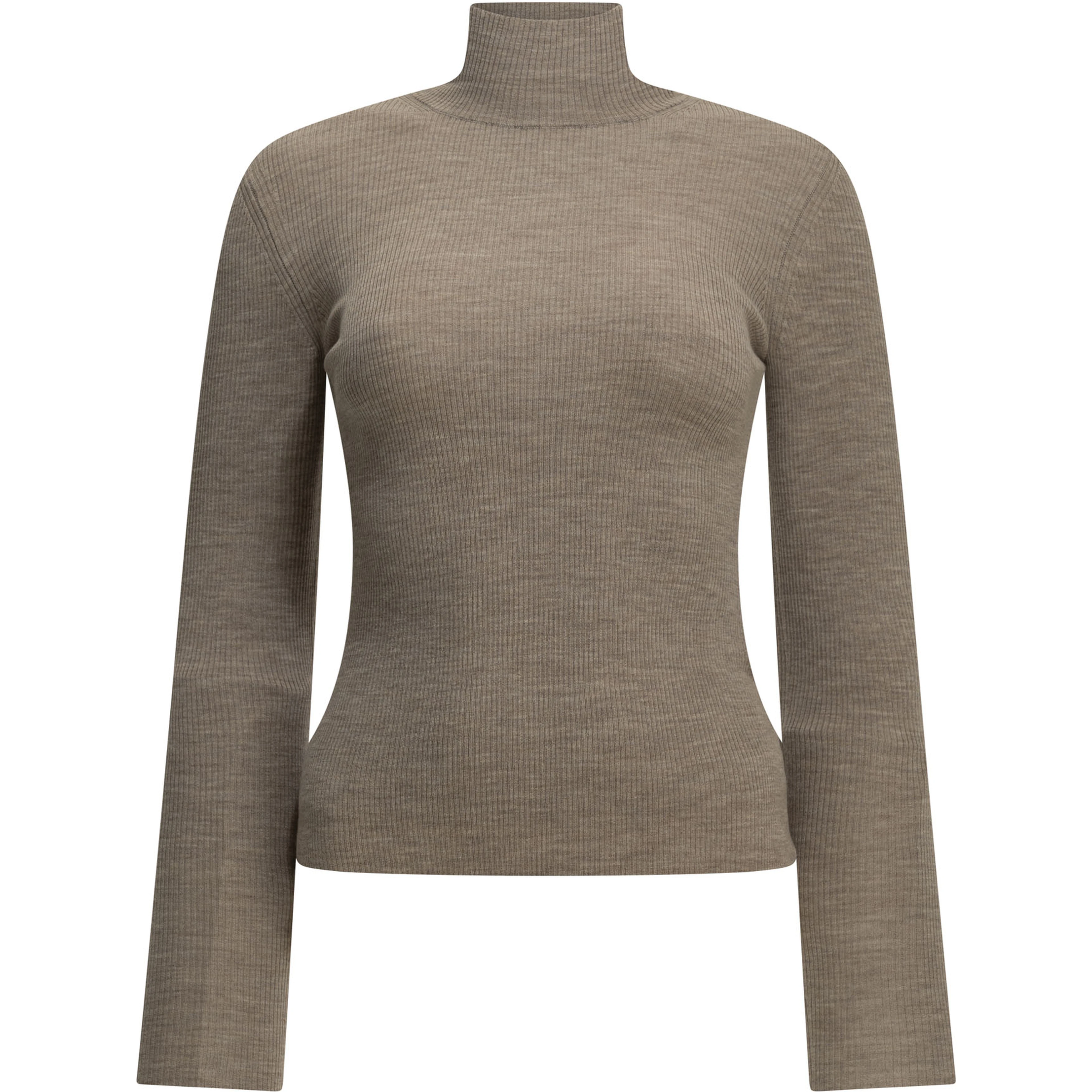 Virgin wool turtleneck sweater