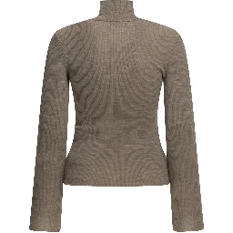 Virgin wool turtleneck sweater