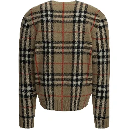 "Check" Crew-Neck Sweater