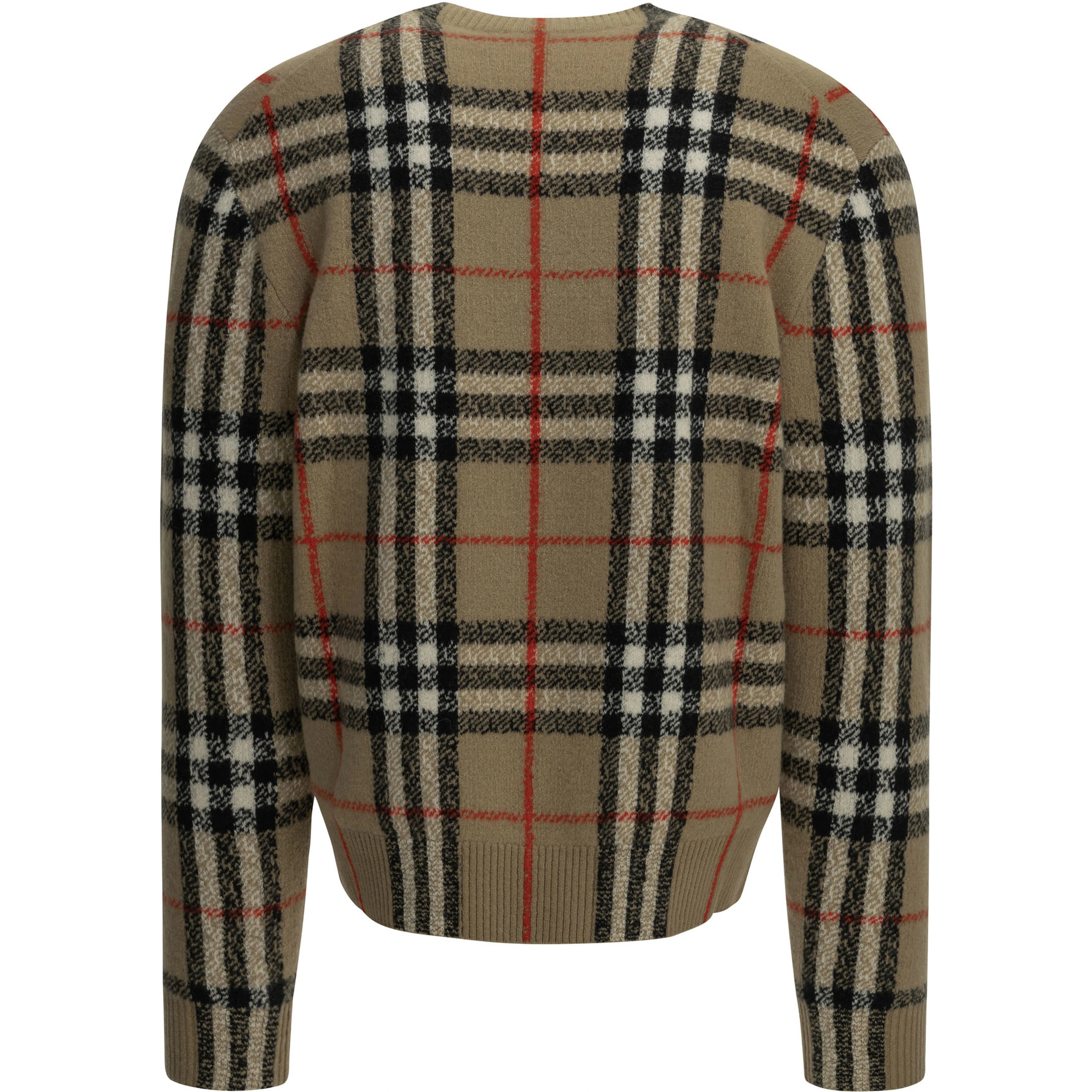 "Check" Crew-Neck Sweater