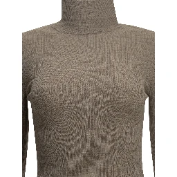 Virgin wool turtleneck sweater