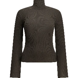 Virgin wool turtleneck sweater