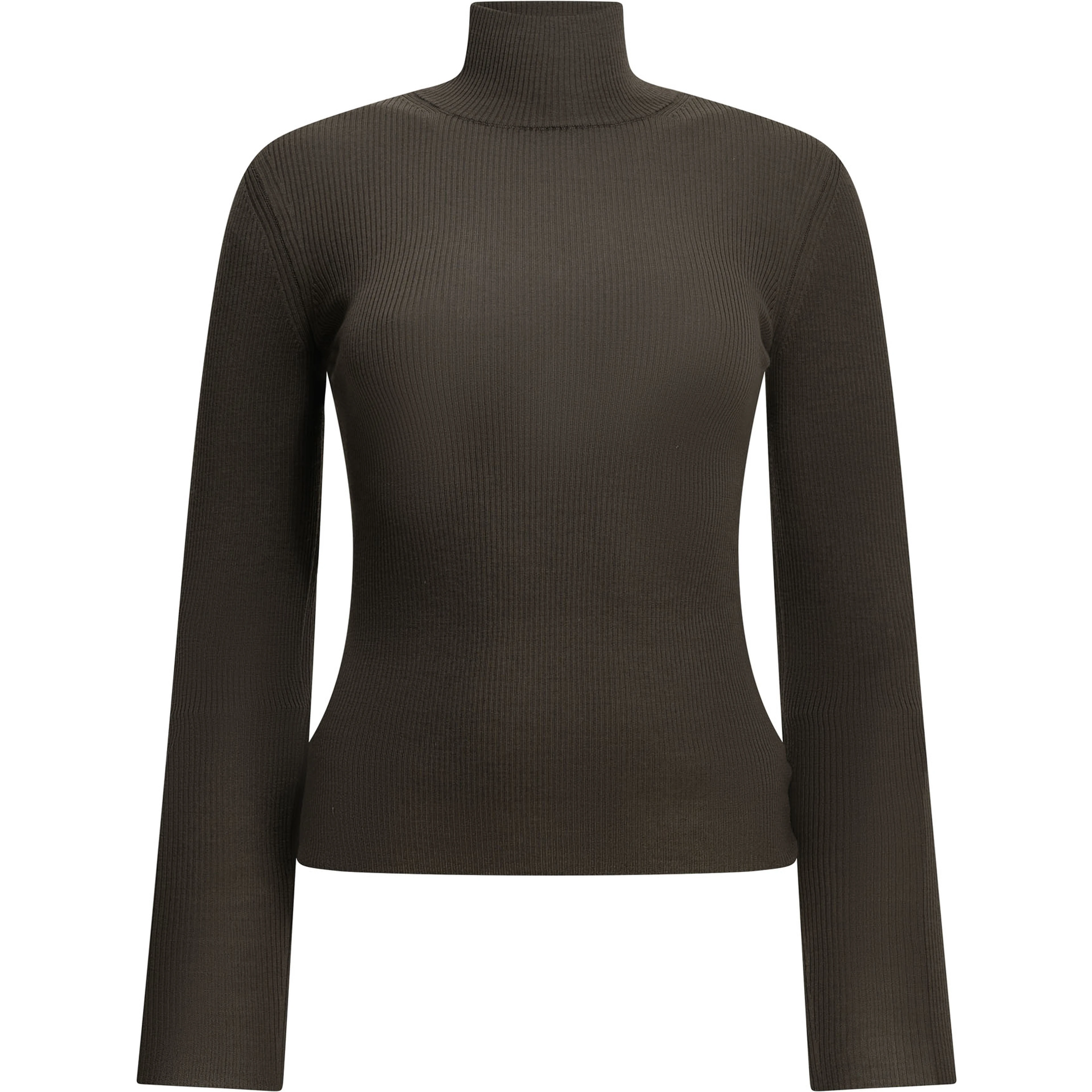 Virgin wool turtleneck sweater