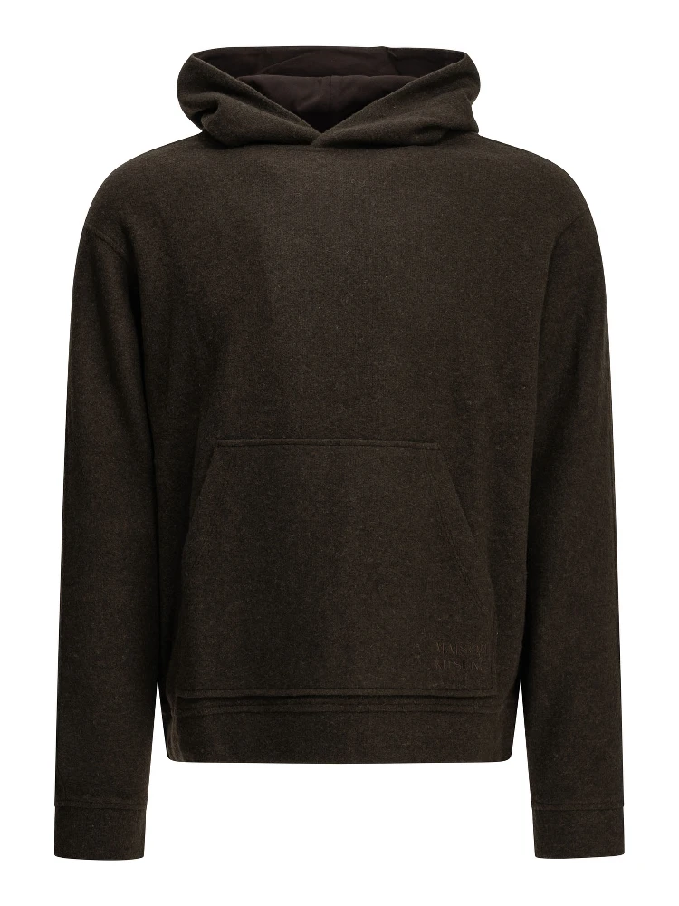 Fleece-blend hooded sweatshirt