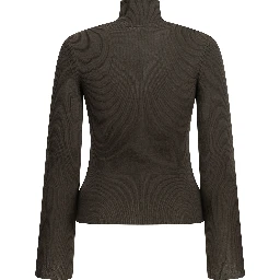 Virgin wool turtleneck sweater