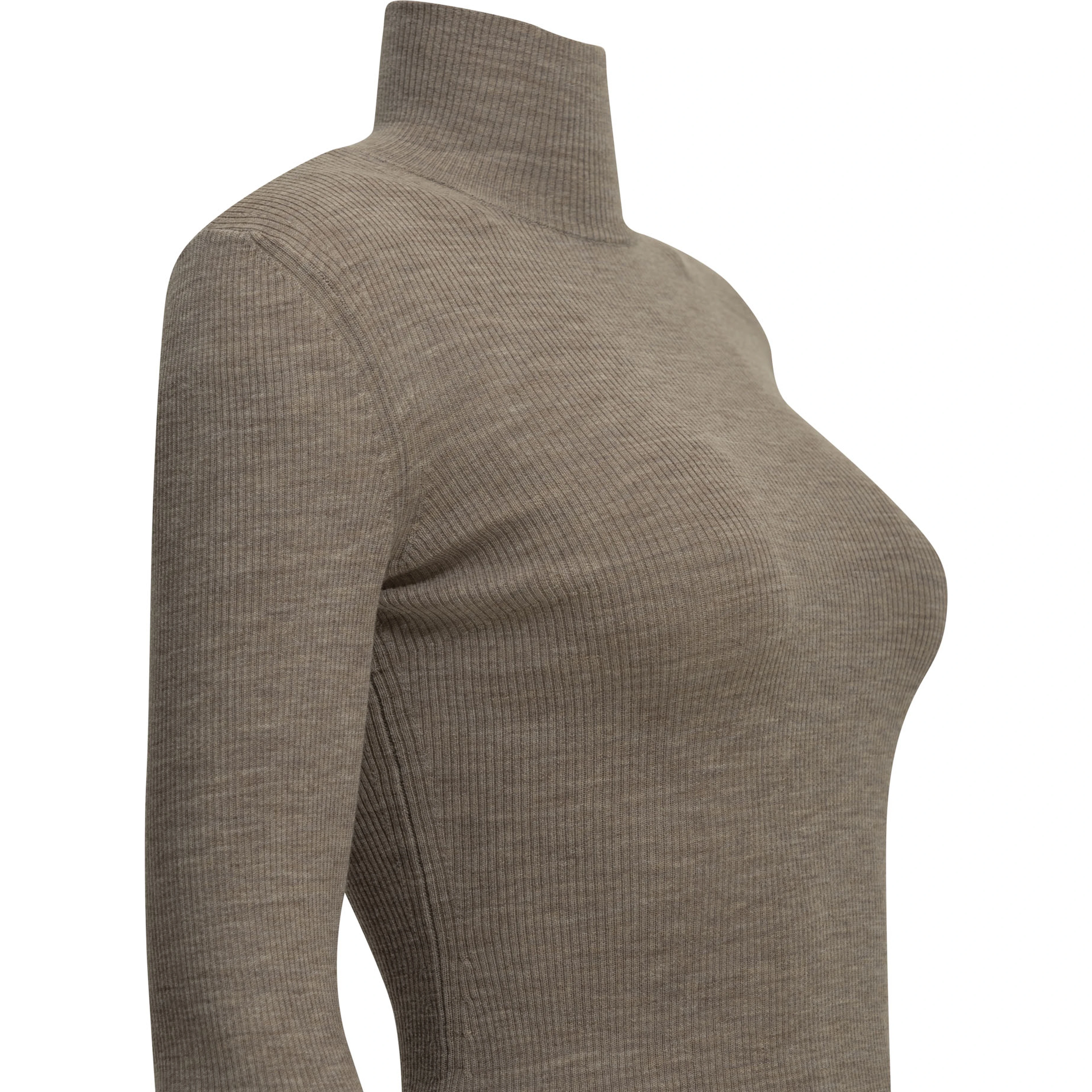 Virgin wool turtleneck sweater