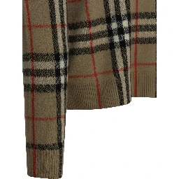 "Check" Crew-Neck Sweater