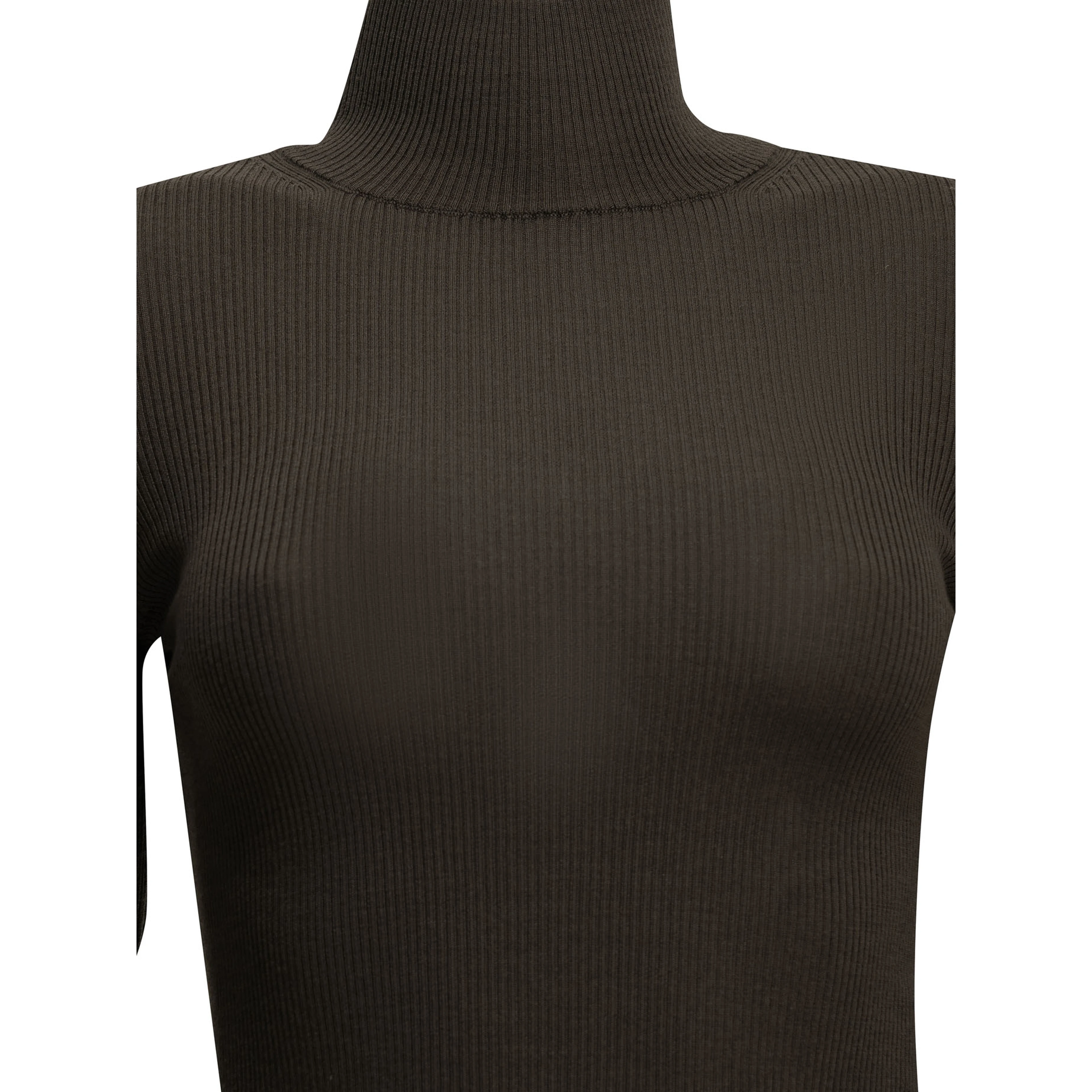 Virgin wool turtleneck sweater