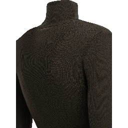 Virgin wool turtleneck sweater