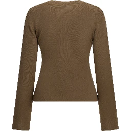Round-neck T-shirt made of virgin wool