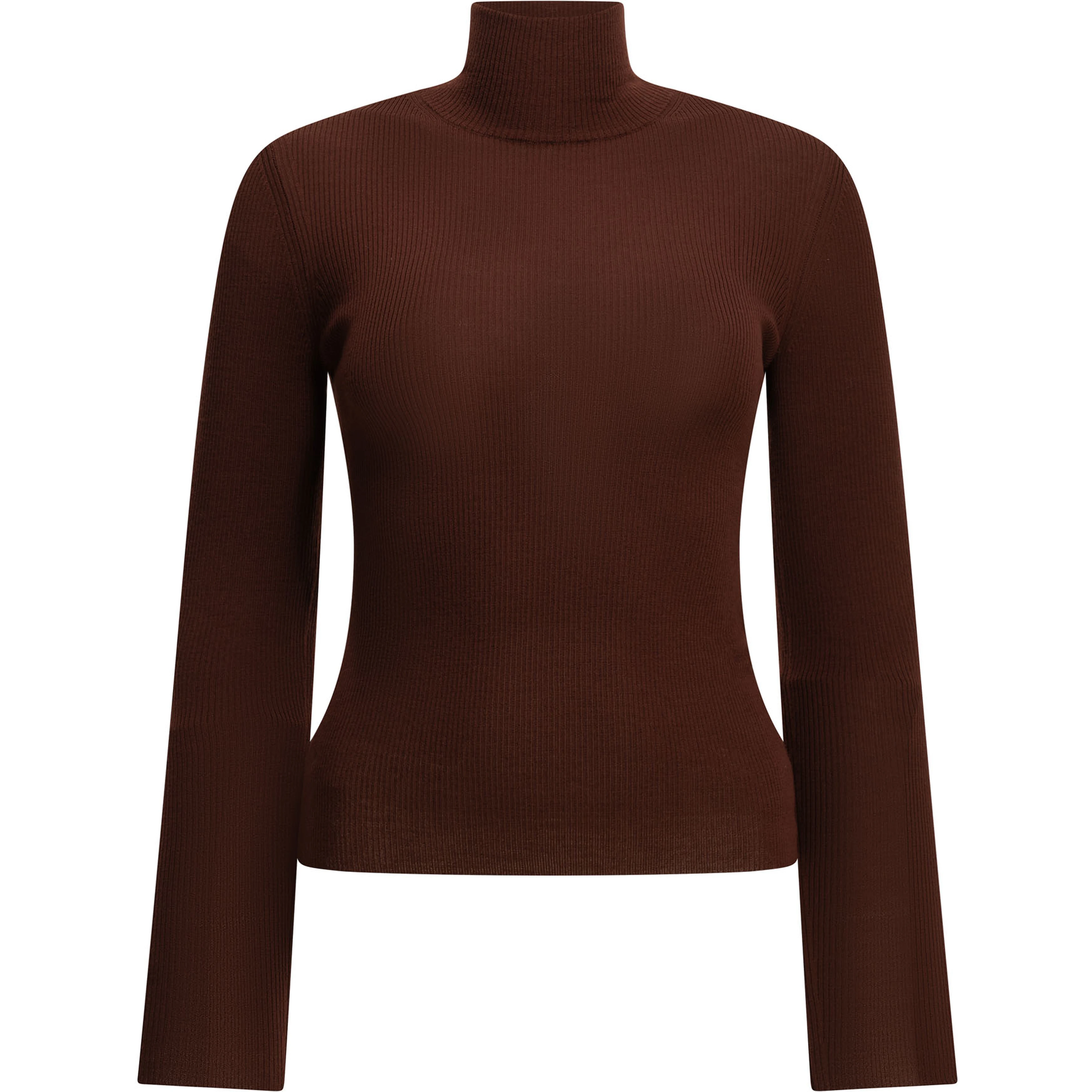Virgin wool turtleneck sweater