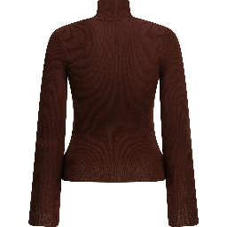 Virgin wool turtleneck sweater
