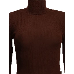 Virgin wool turtleneck sweater