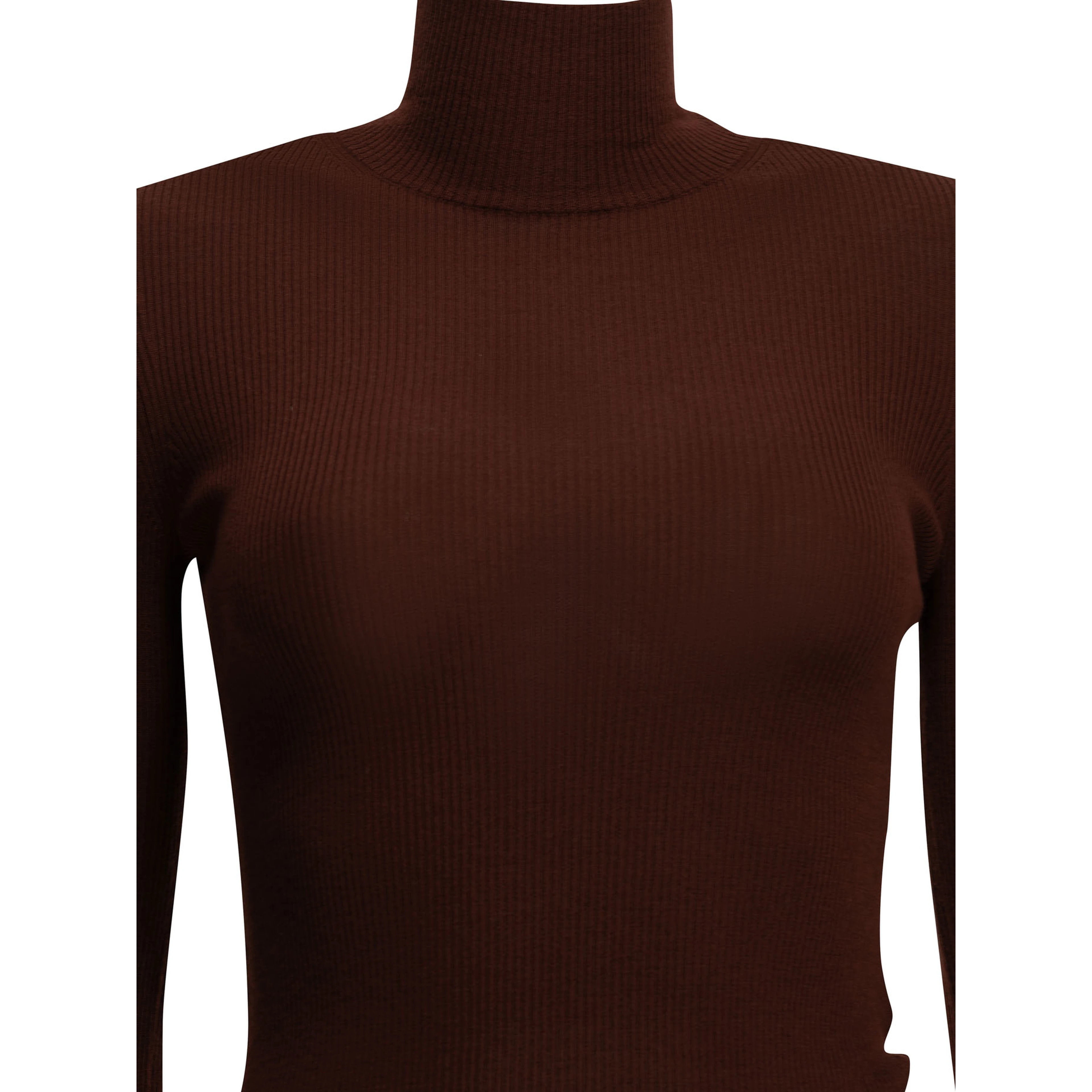 Virgin wool turtleneck sweater