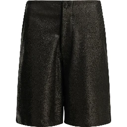 Formal leather shorts