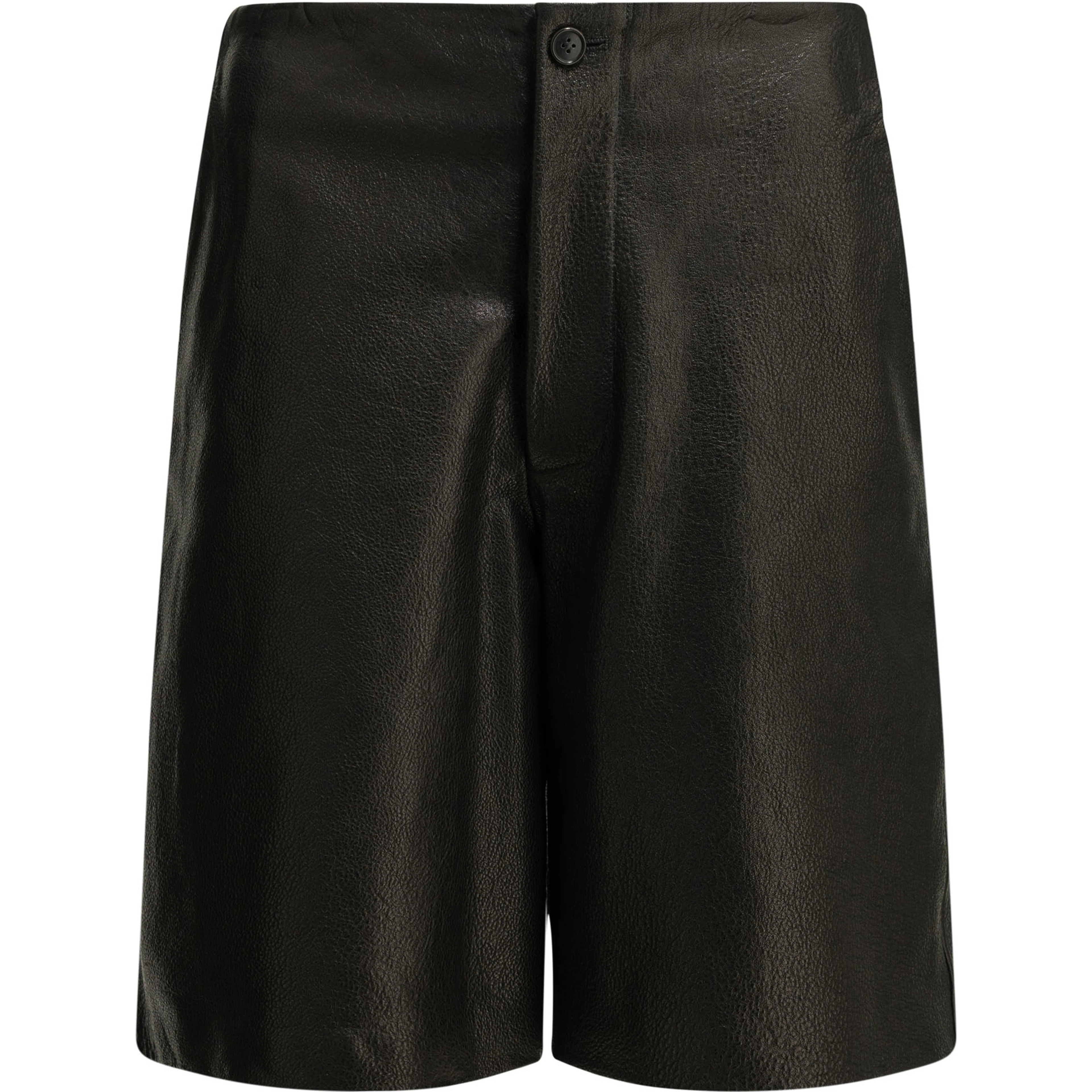 Formal leather shorts
