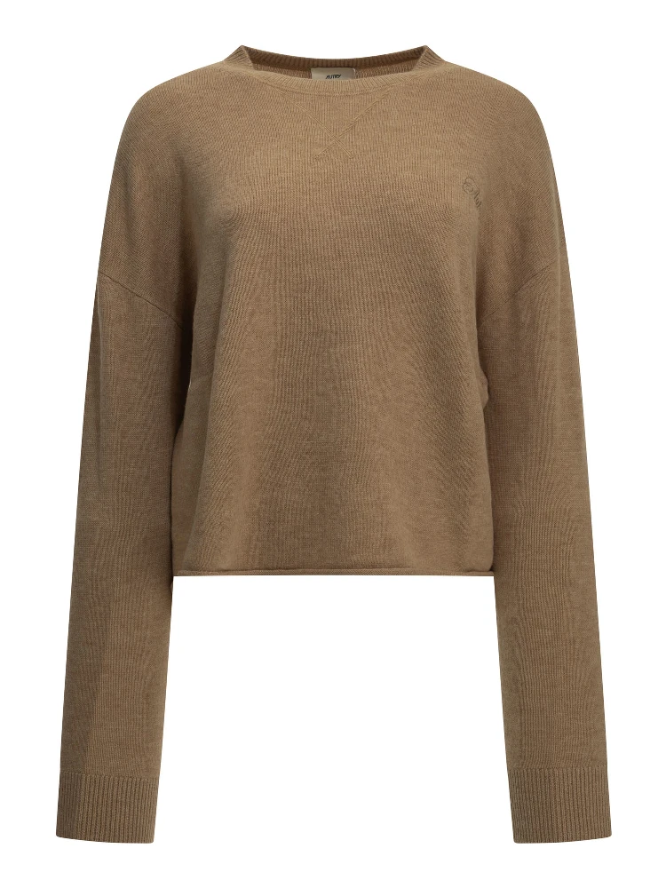 Crew-neck sweater with logo