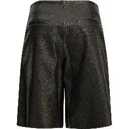 Formal leather shorts