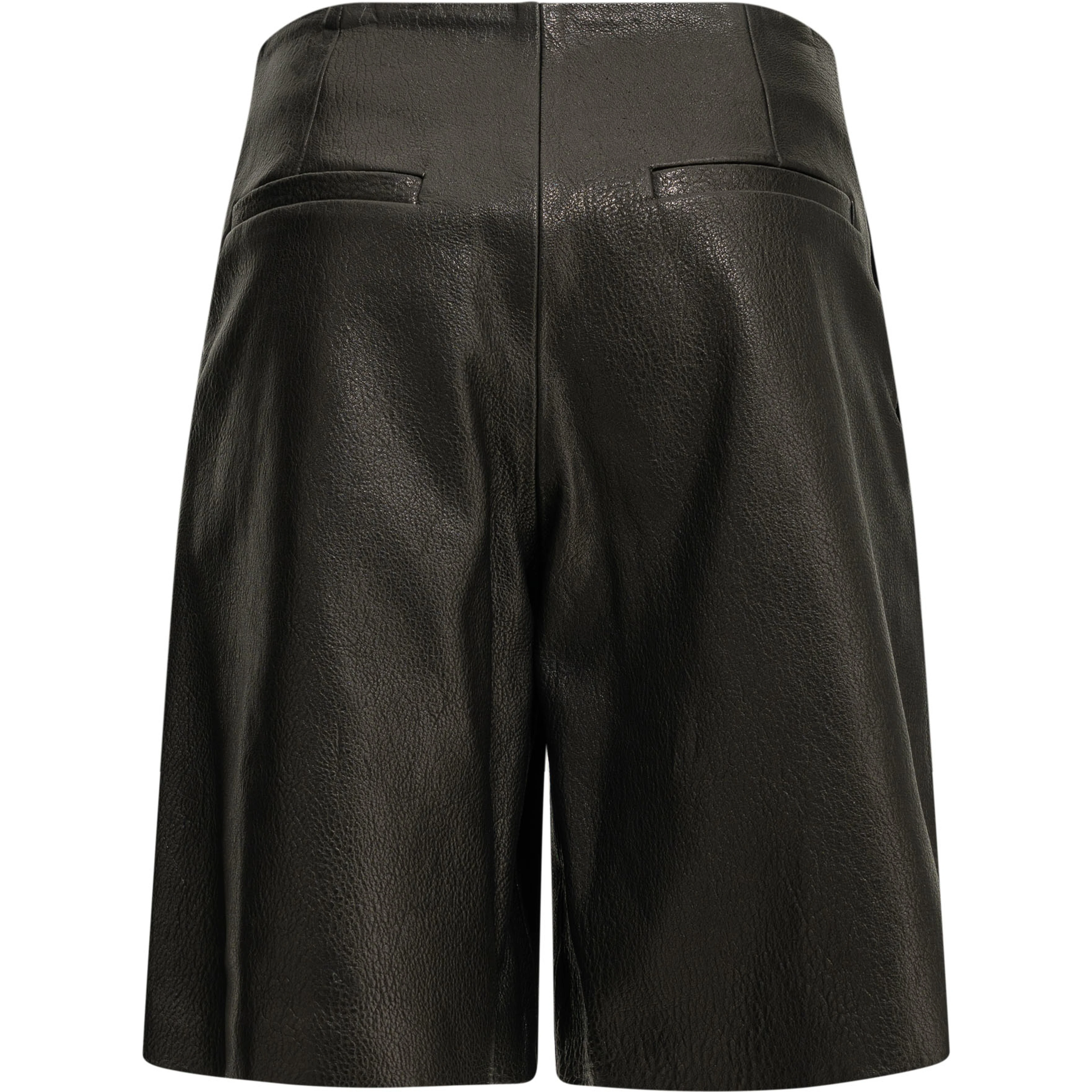 Formal leather shorts
