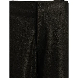 Formal leather shorts