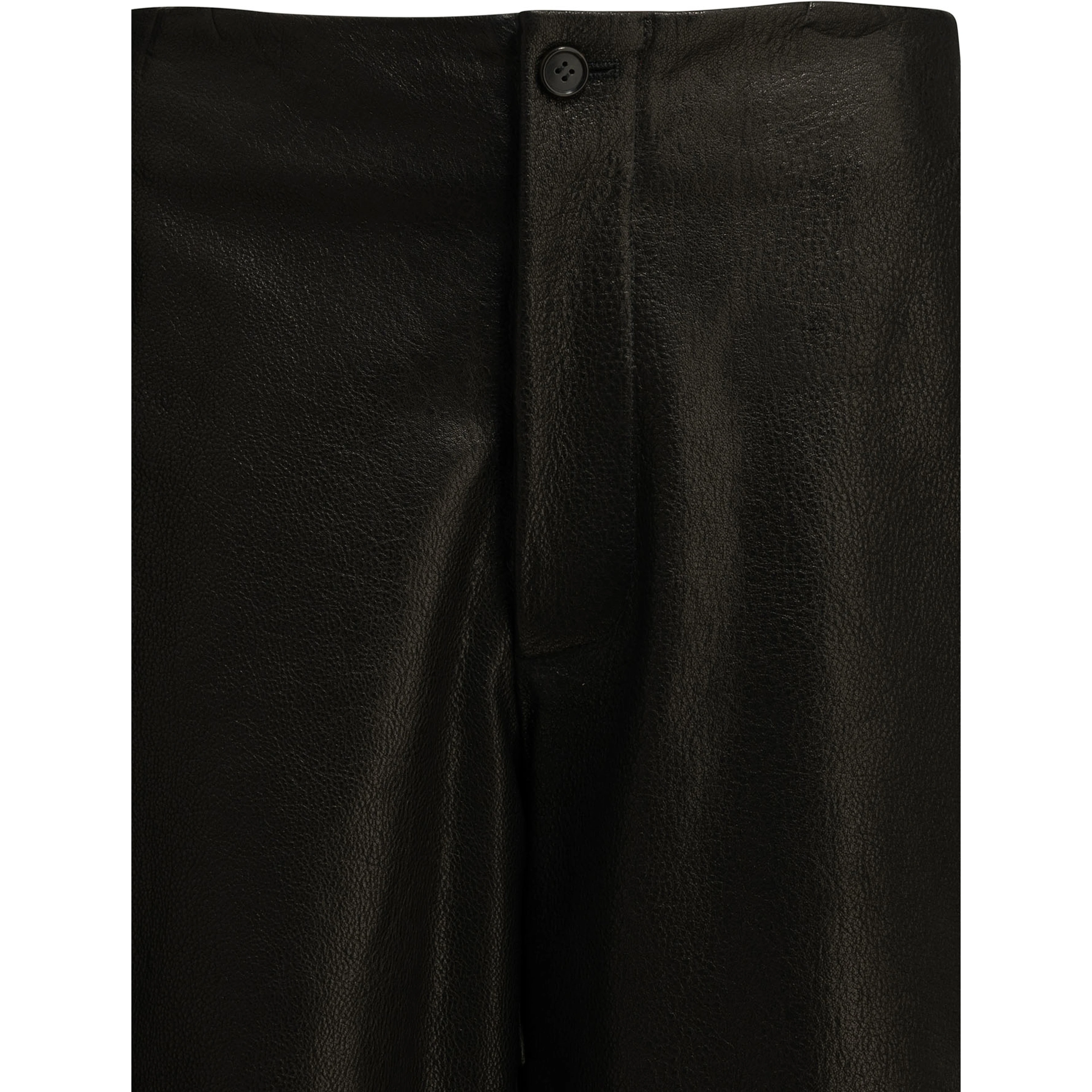 Formal leather shorts