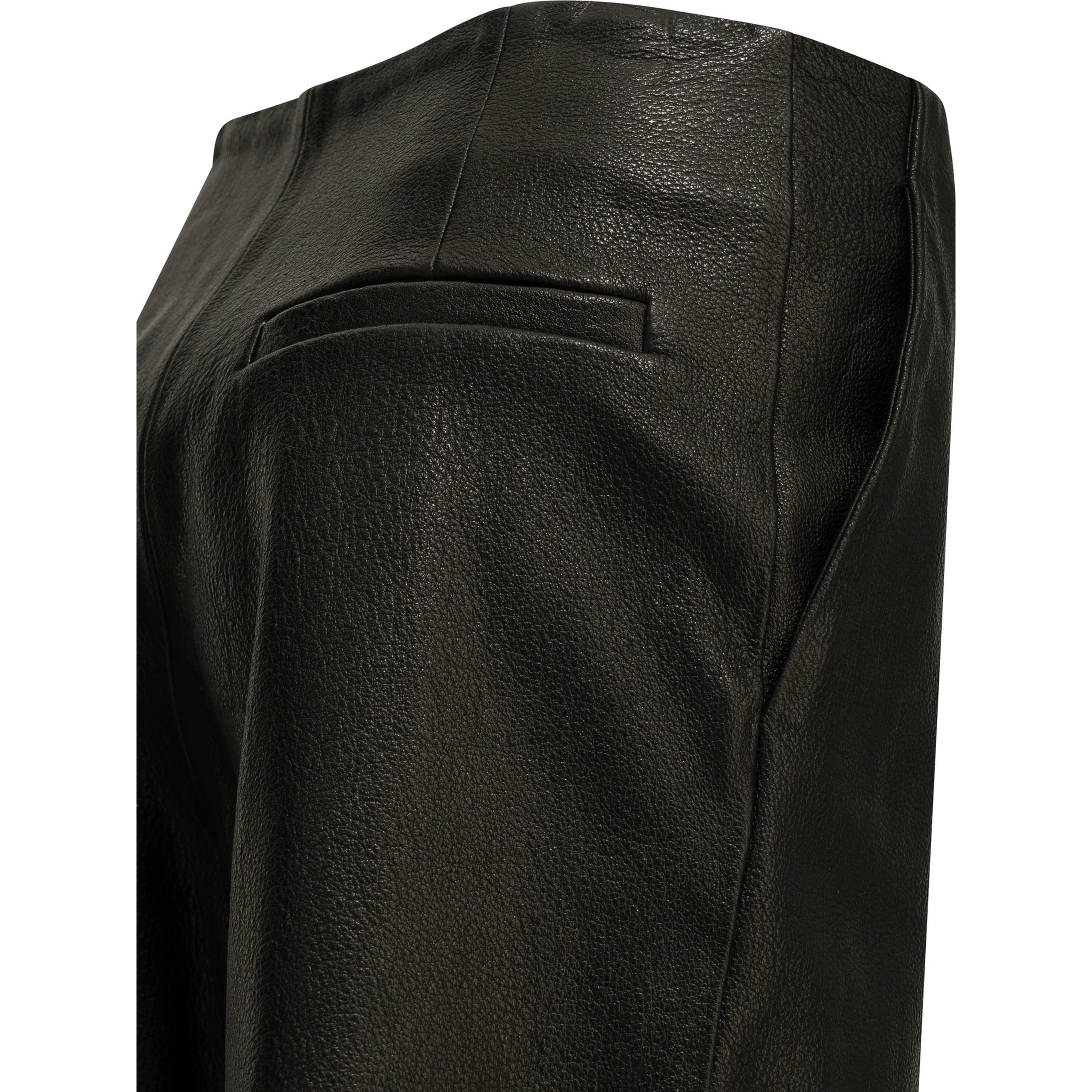 Formal leather shorts