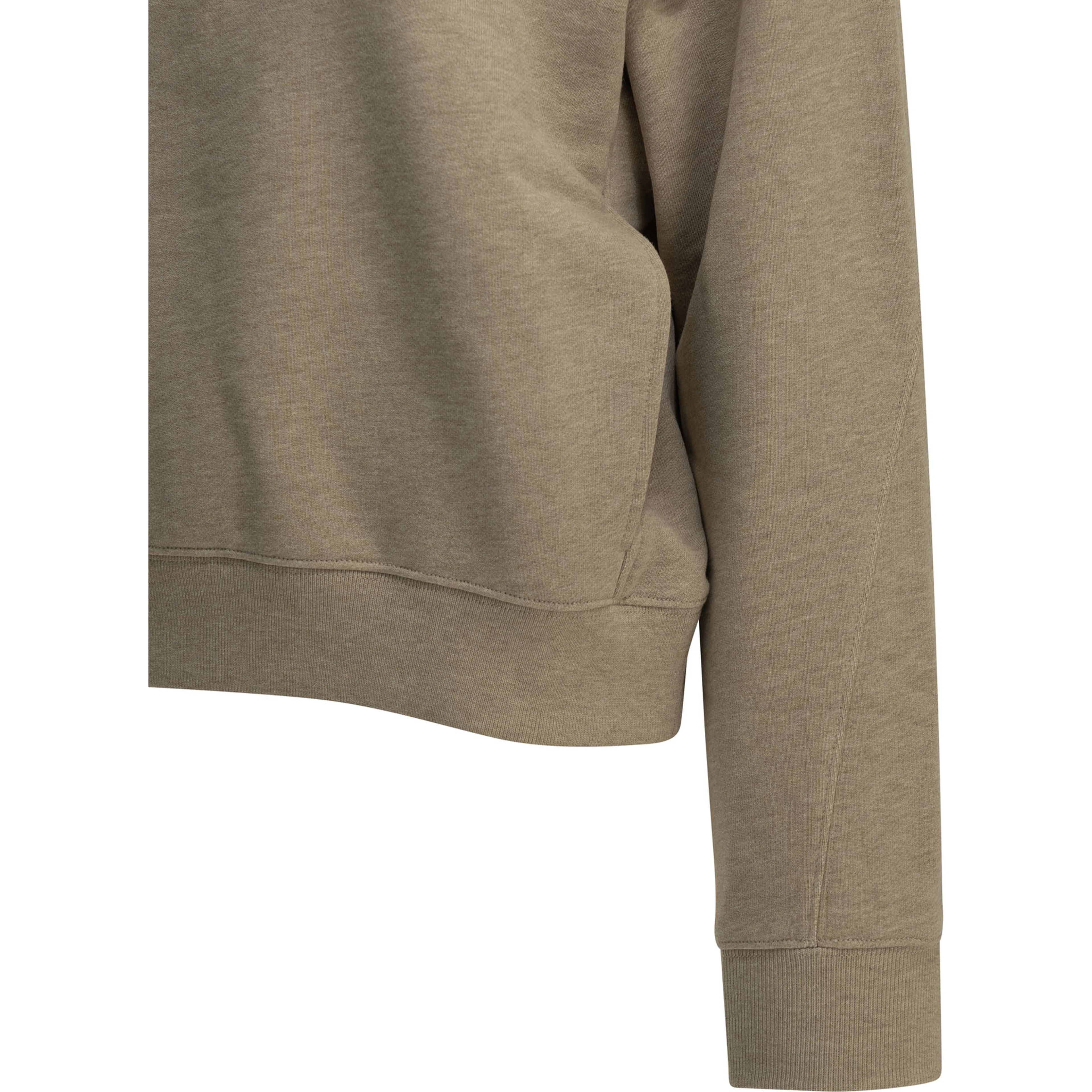 "Baby Fox" Polo-Collar Sweatshirt