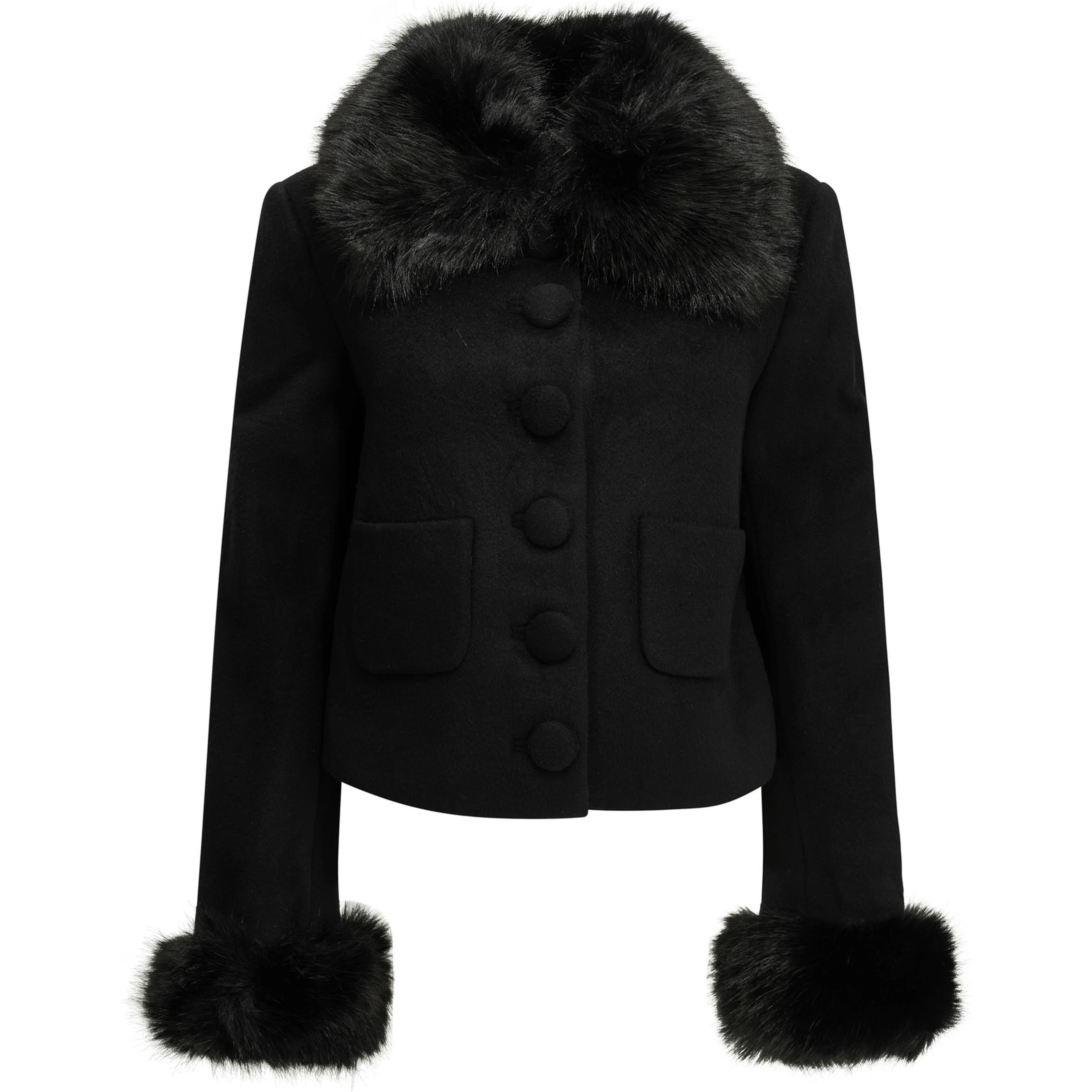 Short wool coat