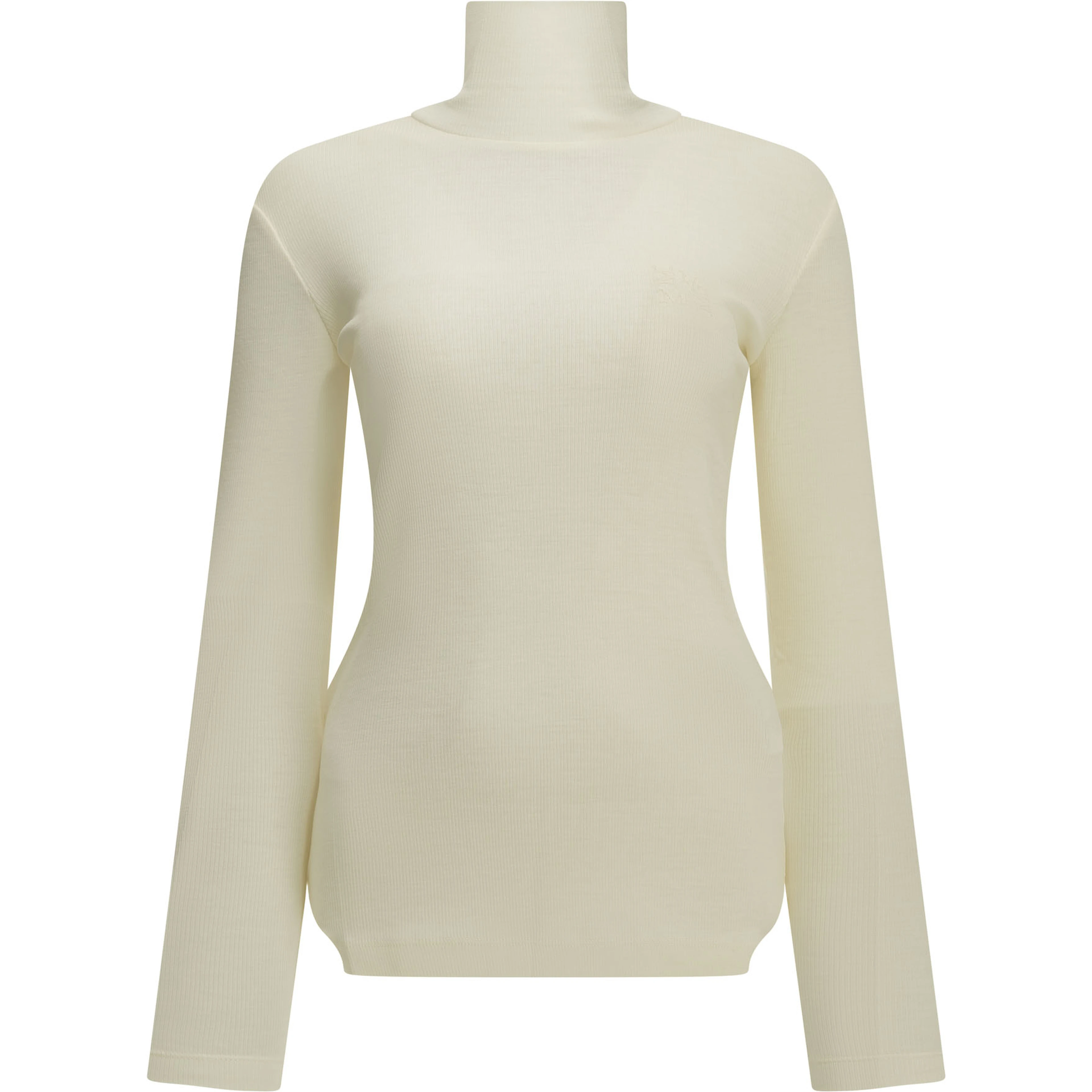 Wool jersey turtleneck sweater