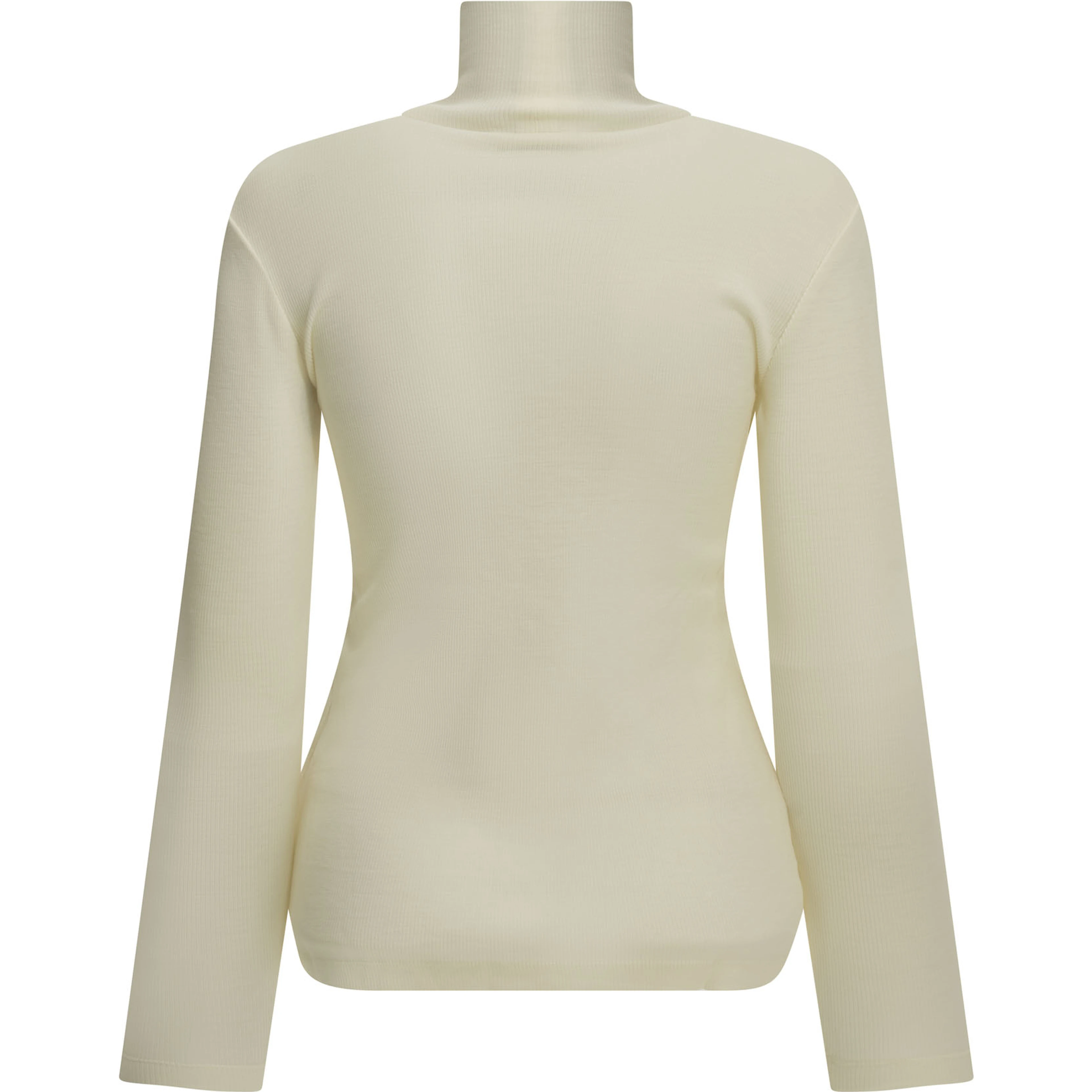 Wool jersey turtleneck sweater