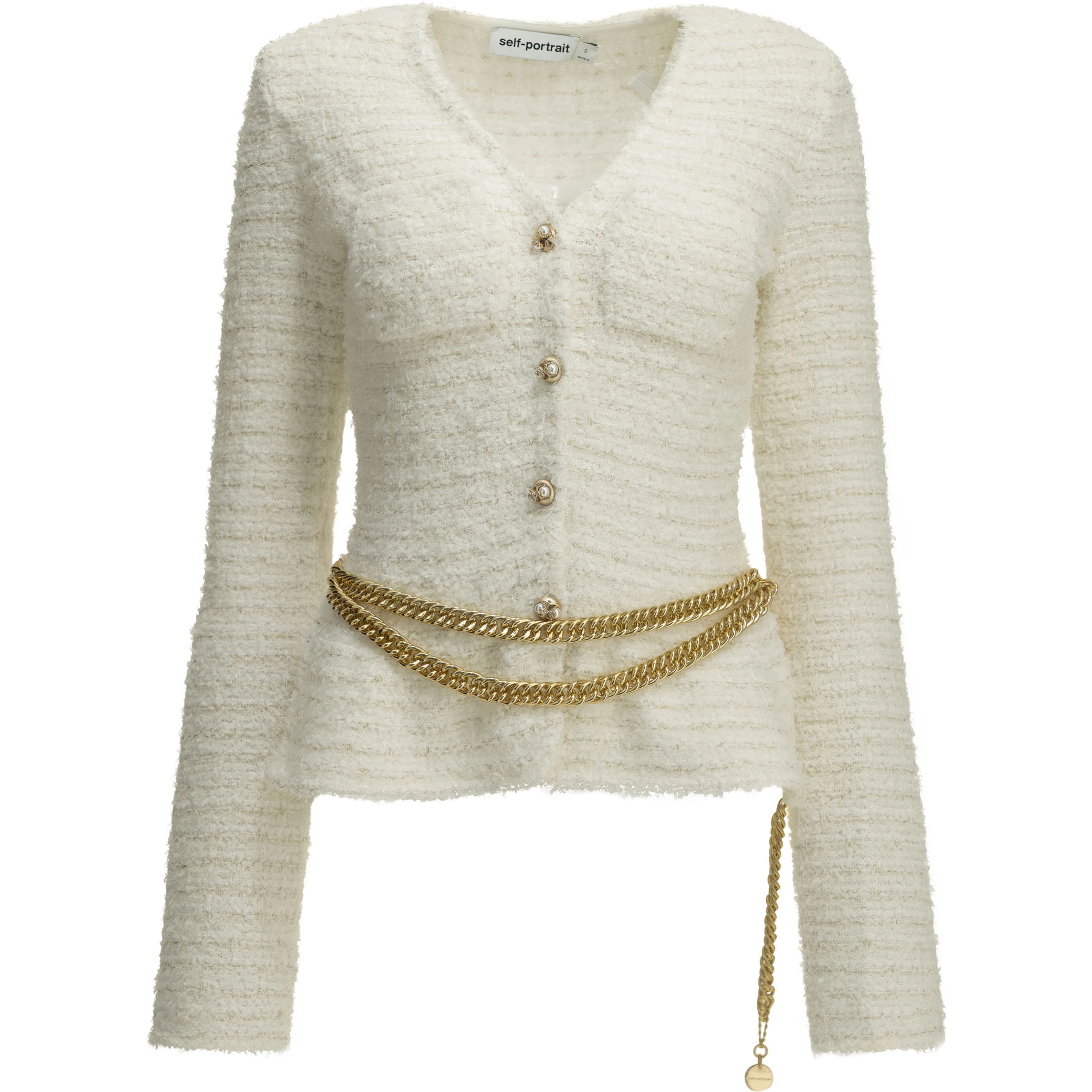 Textured-Knit Cardigan