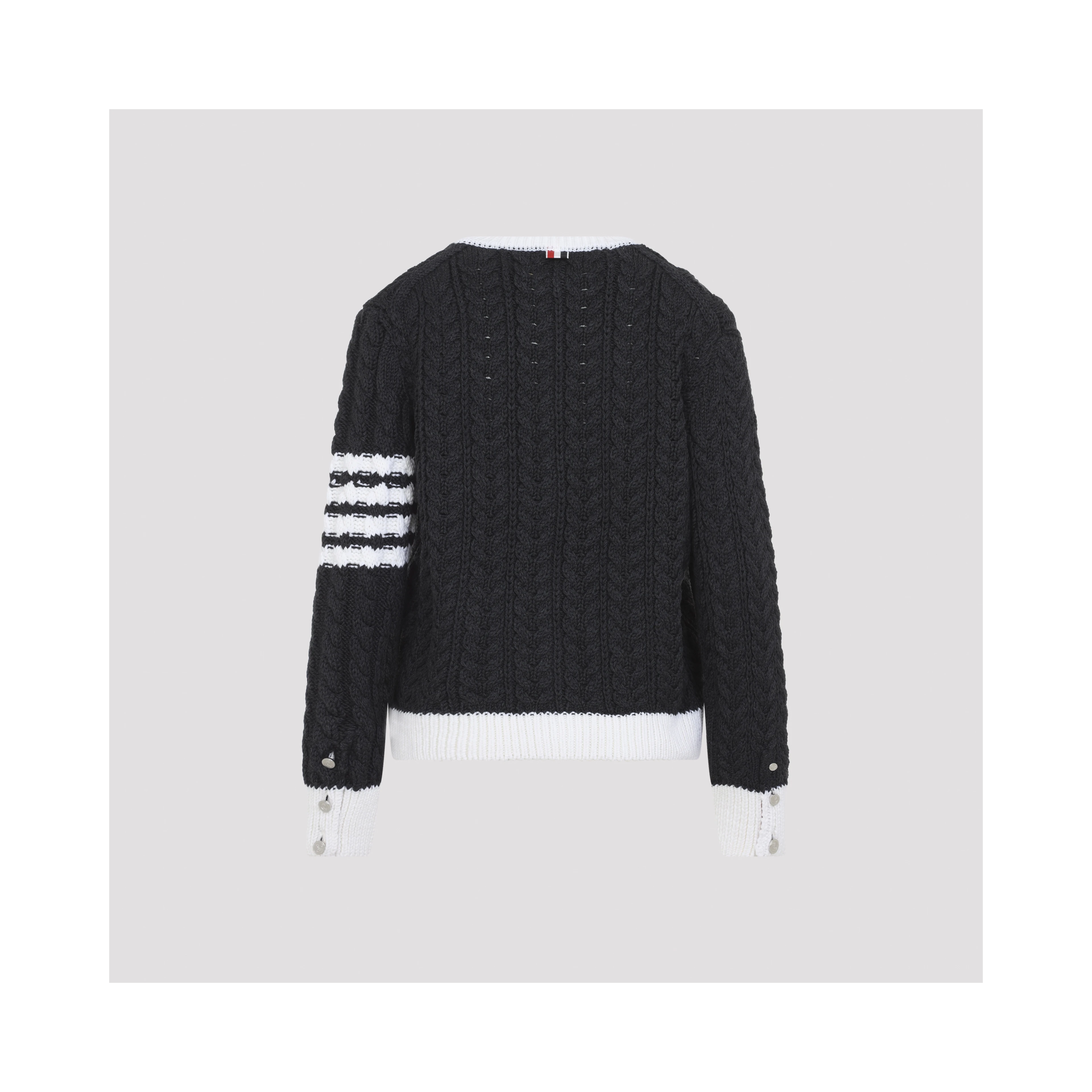 ARAN CABLE CREW NECK CARDIGAN