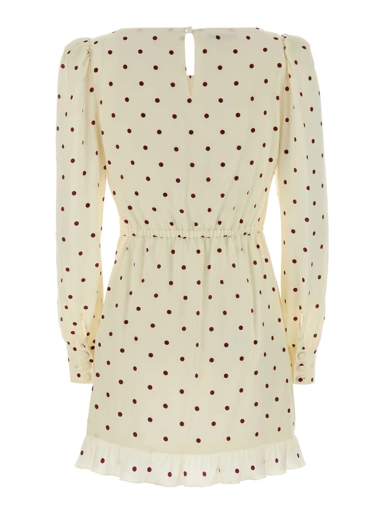 PRINT SILK CDC MINI DRESS WITH SPOON NECKLINE alternative