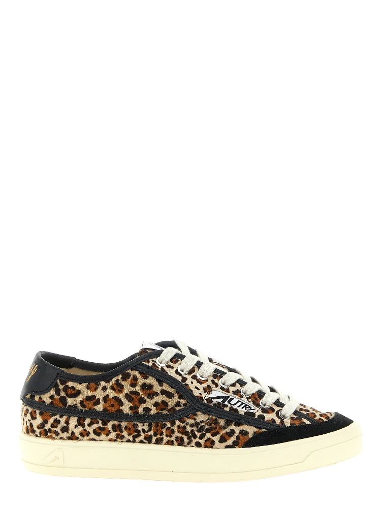 Brown Cowhide Low Top Sneakers