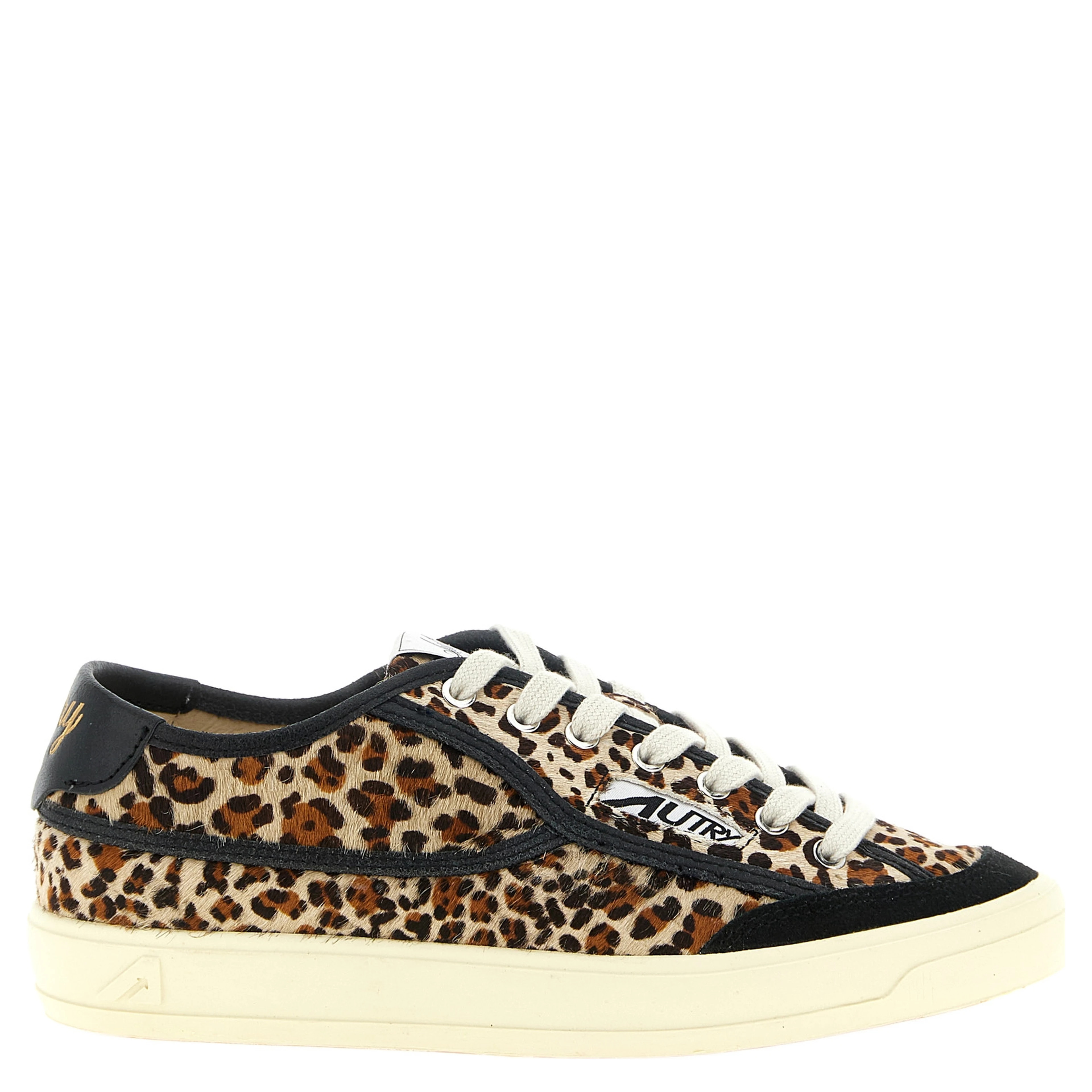Brown Cowhide Low Top Sneakers