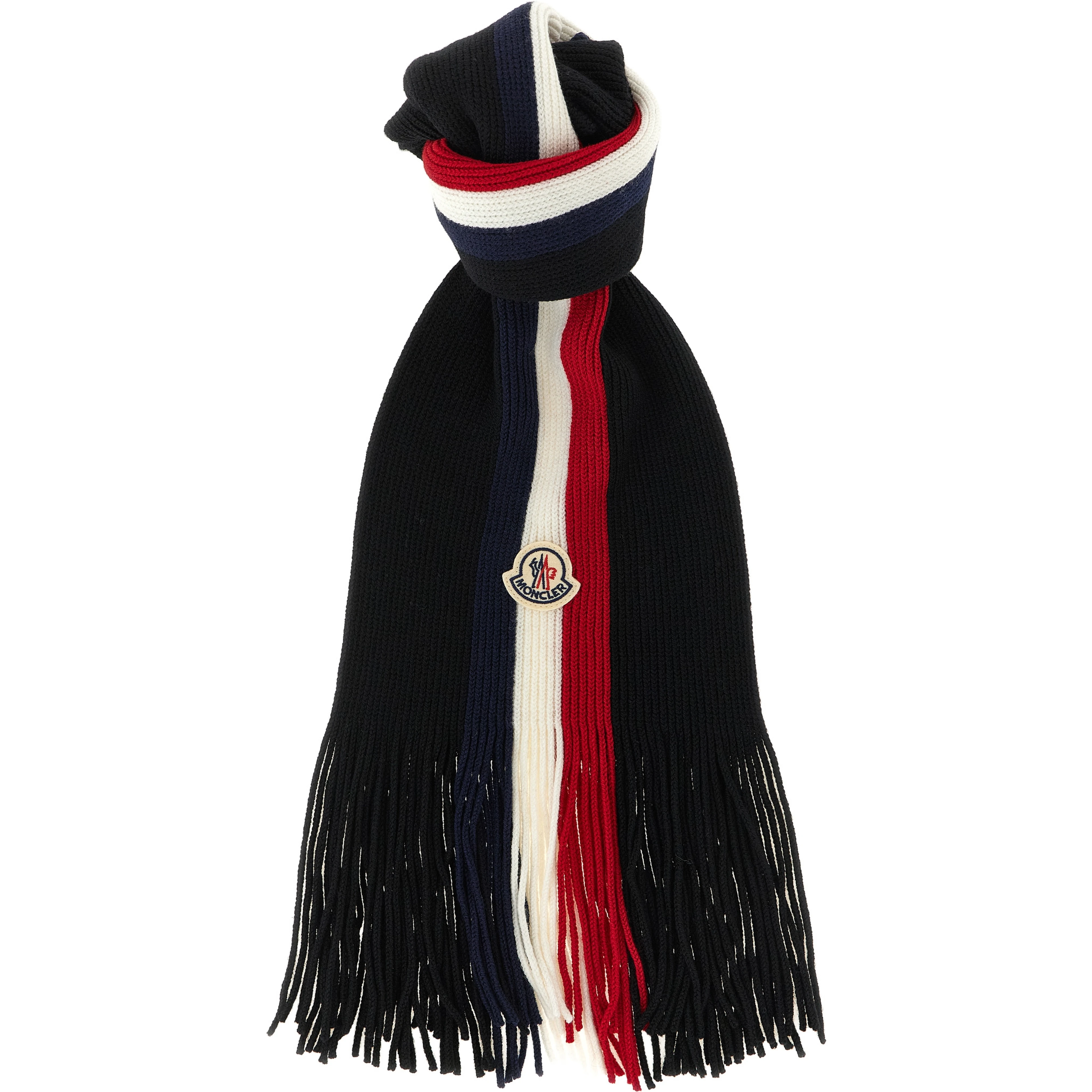 Black Virgin Wool Foulard