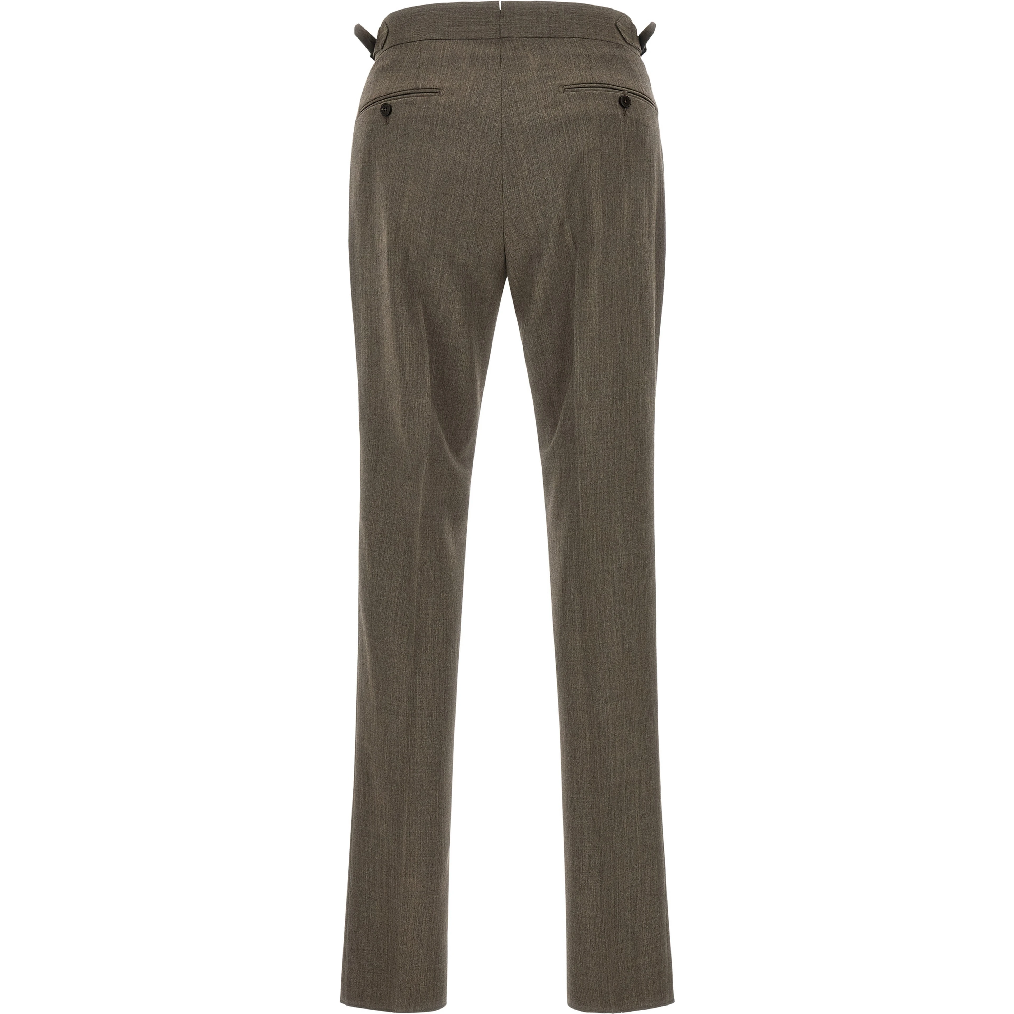 Brown Wool Dress Pants