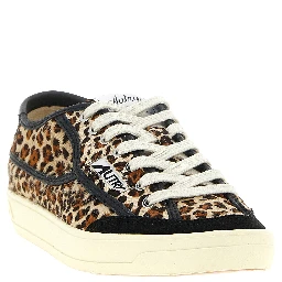 Brown Cowhide Low Top Sneakers