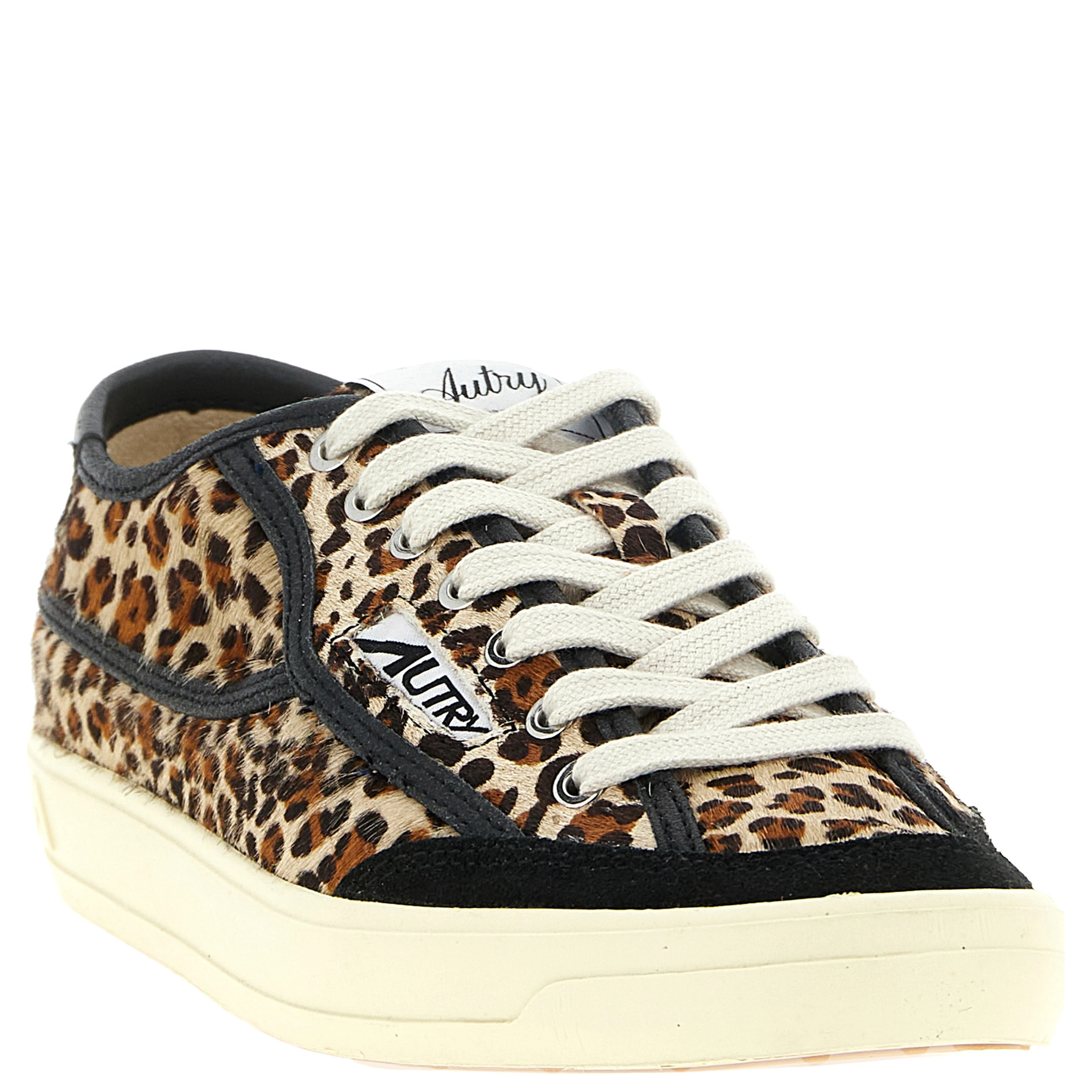 Brown Cowhide Low Top Sneakers