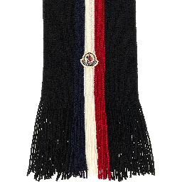 Black Virgin Wool Foulard