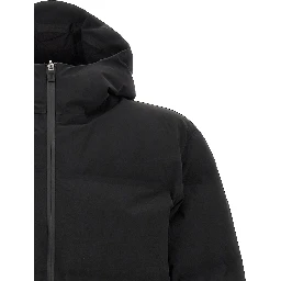 Black Polyamide Full-Length Jacket