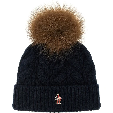 Blue Virgin Wool Beanie